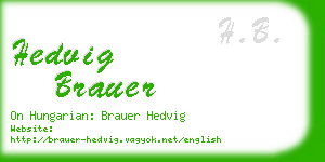 hedvig brauer business card